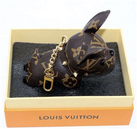 louis vuitton bulldog keyring|Louis Vuitton dog keychain price.